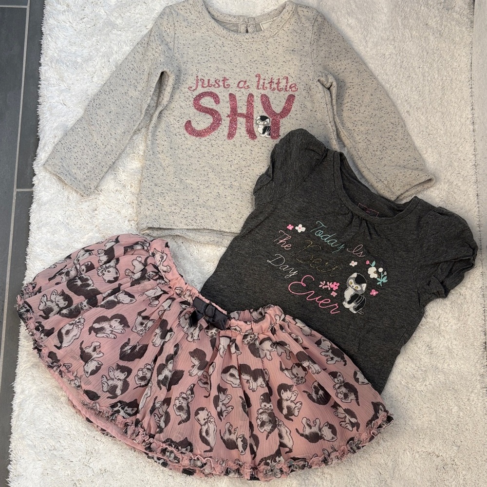 Shy Little Kitten 3 Piece Set